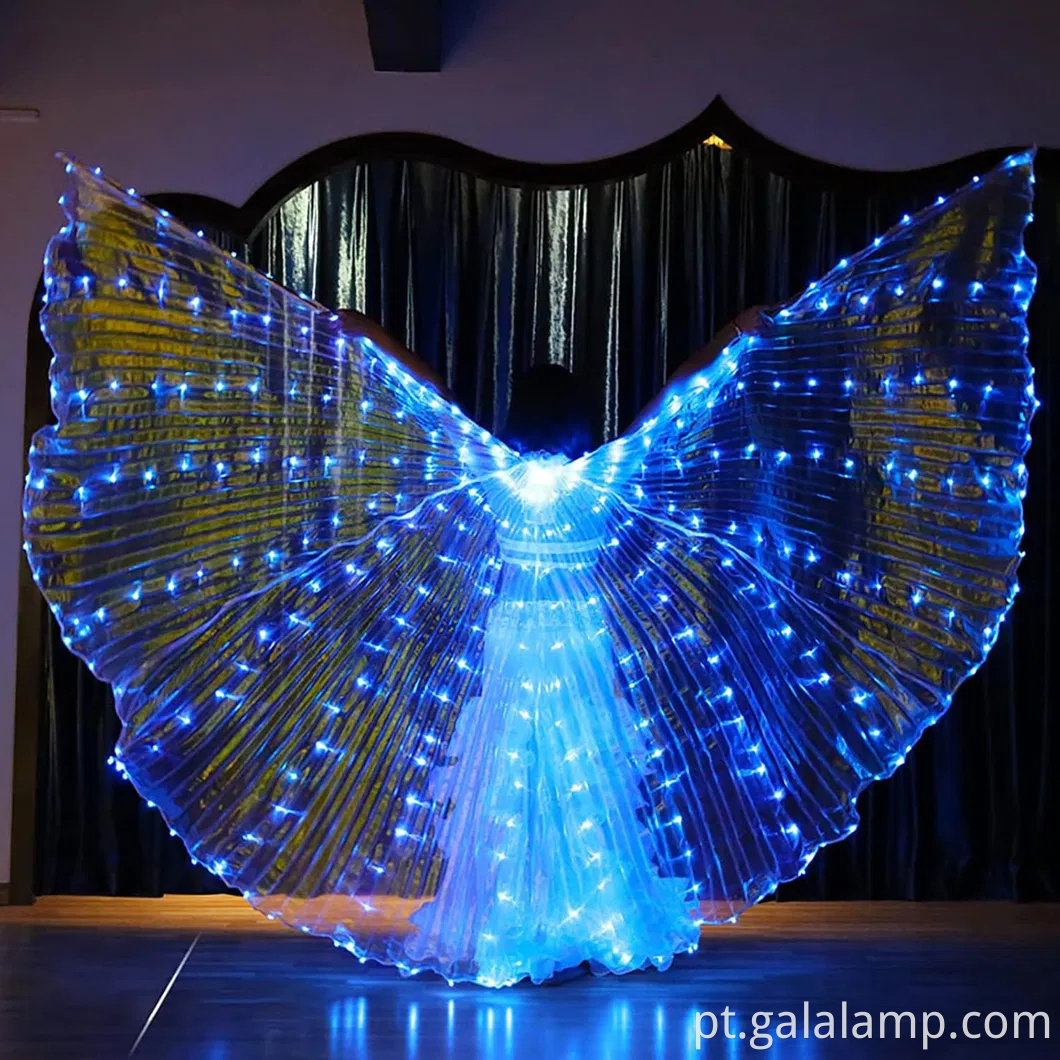 Iluminar led Isis Wings Belly Dance Carnival Rave Trajes
